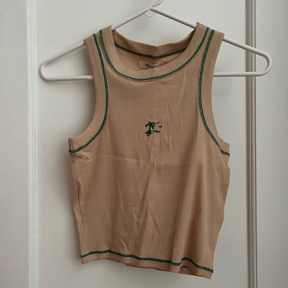 Madewell | Paradise Palm Graphic Brightside Crop Tank - Picture 2 of 9